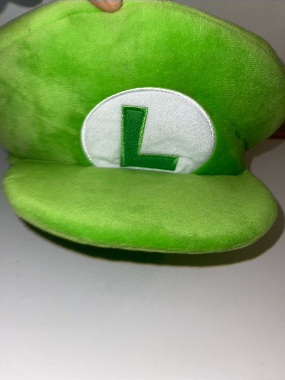 Luigi Universal Studios Rare Licensed SUPER NINTENDO WORLD Plush cap Hat Mario